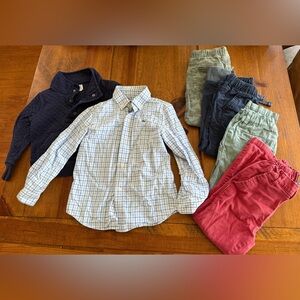 4t bundle boys pullover, dress shirt, pants